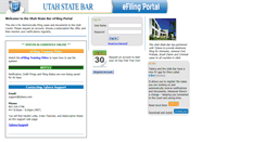 Desktop Screenshot of efiling.utahbar.org