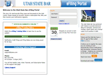 Tablet Screenshot of efiling.utahbar.org